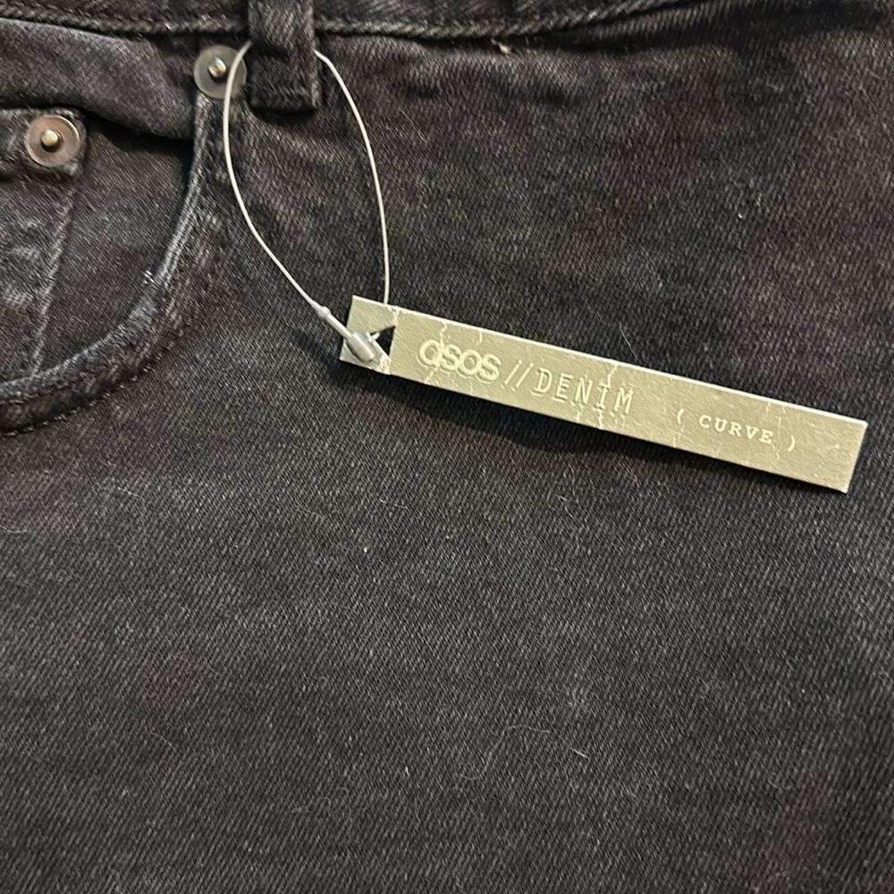 ASOS black denim skirt